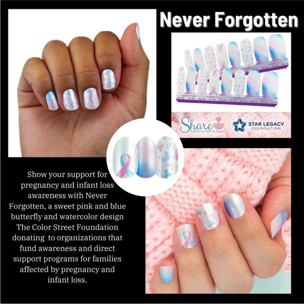 Color Street Never Forgotten Nail Polish Strips